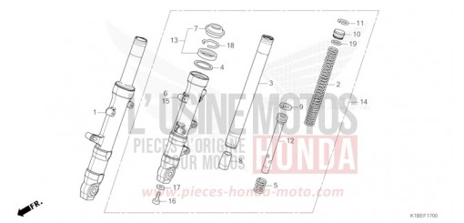 FOURCHETTE AVANT NSS350AR de 2024